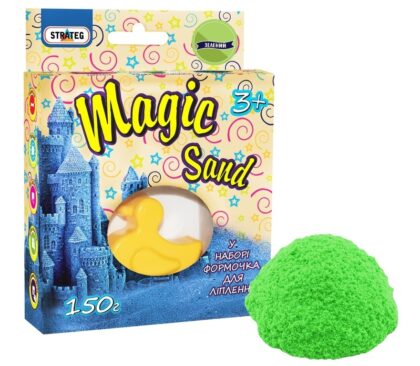 Magic sand зеленого кольору