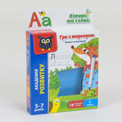 гр Пиши та витирай ""Букви"" укр. - VT5010-13 (24) ""Vladi Toys""