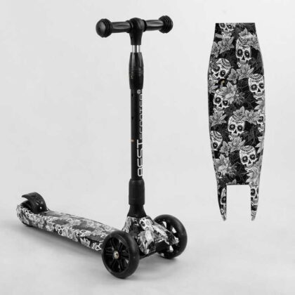 Самокат триколісний Best Scooter 65-878 MAXI (6) складне алюмінієве кермо