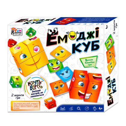 гр Настільна гра ""Емоджі куб"" 68831 (16/2) "4fun Game Club""