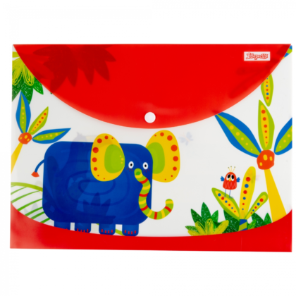 Папка-конверт 1 Вересня А4 на кнопці "Zoo Land"