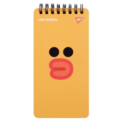 Блокнот YES 80х160/60 подв. cпіраль "Line Friends" Sally