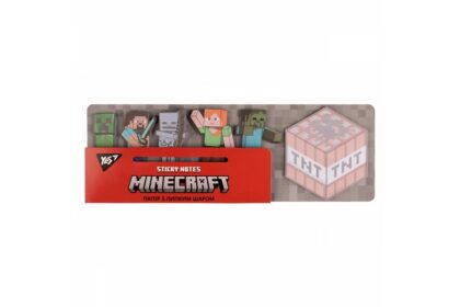 Папір з липким шаром YES "Minecraft" в наборі 120 аркушів (6х20)