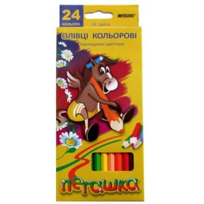 Карандаши 24 кольори шестигранні