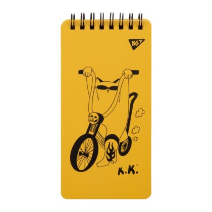 Блокнот YES 80х160/60 подв. cпіраль "Tatoo Cats"