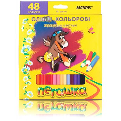 Карандаши 48 кольорів шестигранні