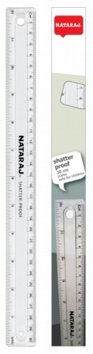 Лінійка 30см Shatter Proof 204453001 (1/10/400) (NATARAJ)
